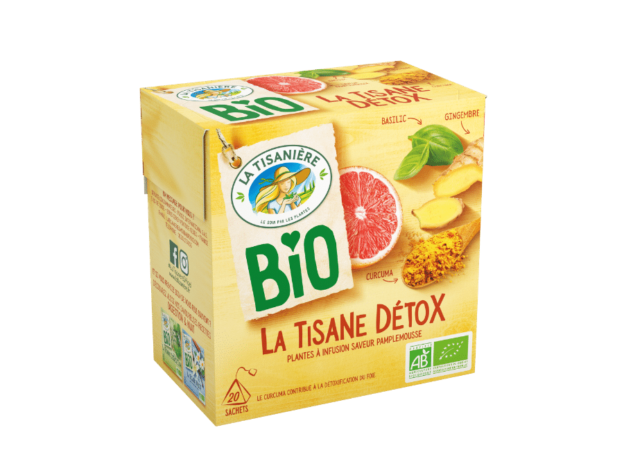 BiOrigine - Infusion bio Détox des Iles - Oranger Curcuma Coco Citronnelle  Hibiscus Gingembre - Saveur naturelle fruits exotiques - Produit naturel -  20 sachets : : Epicerie