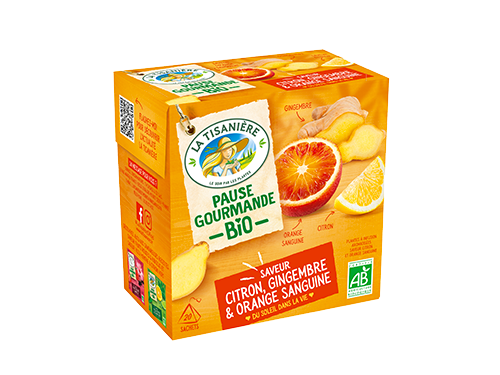 Vente Thé vert Gingembre Saveur Orange Sanguine - bio - Jardin BiO